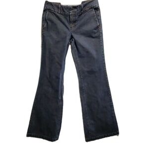 Tommy Hilfiger Jeans Womens Size 4 Blue Flare Bootcut Clip And Zip‎ Clossure